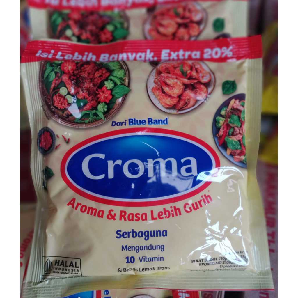 

Croma Margarin Serbaguna /Margarin Krim /Margarine/dari blue band 210 gr
