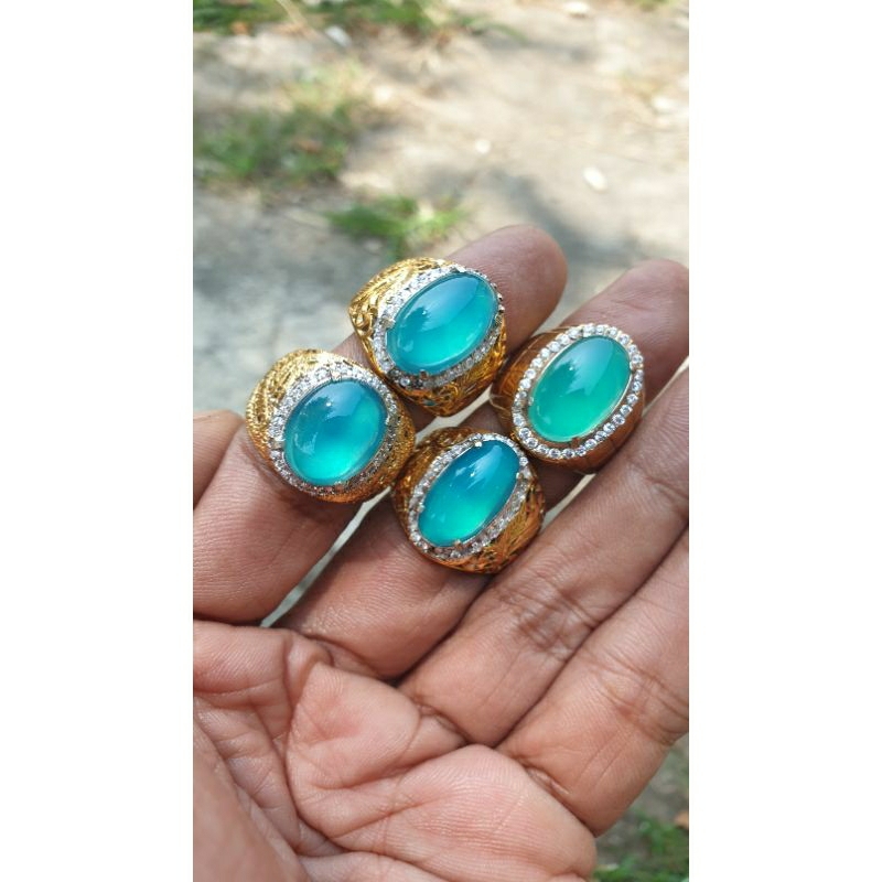 Bacan doko kristal  HQ kantoran ring perak