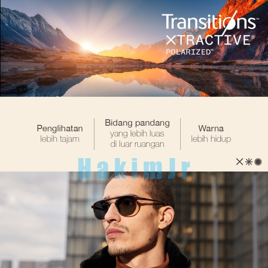 Essilor Progresif Varilux Comfort Max Transitions Xtractive Polarized