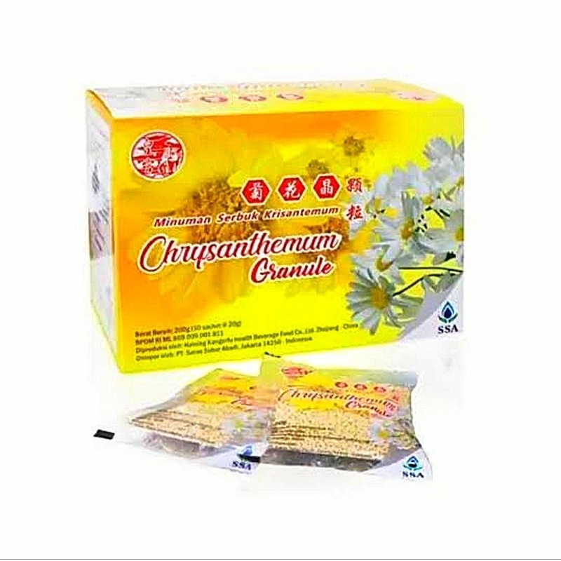 Chrysanthemum Granule 10 Sachet Minuman Serbuk Krisantemum Teh Krisan Cina Obat Panas Dalam