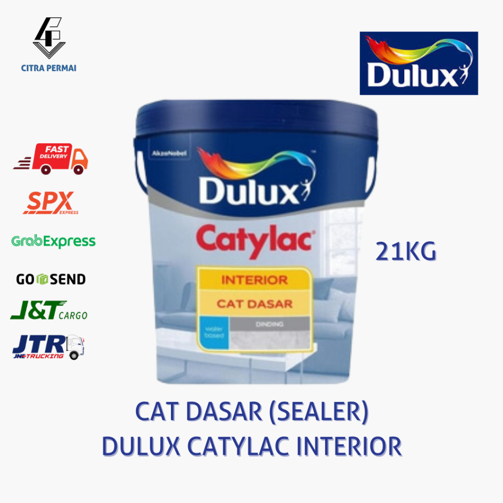 DULUX CATYLAC CAT DASAR SEALER INTERIOR (21KG), ALKALI CAT DASAR DULUX CATYLAC INTERIOR