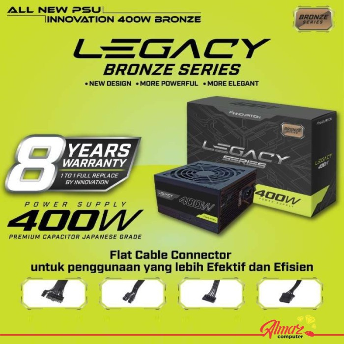 Power Supply PSU PC Innovation Legacy 400W 400 W 80plus 80 Plus