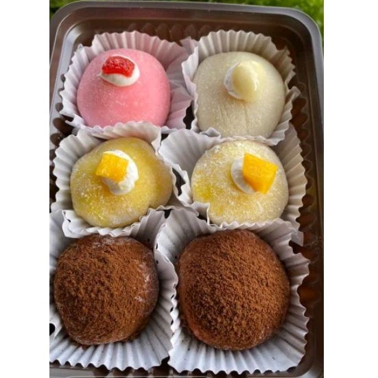 

MOCHI ALL VARIAN STAWBERRY, MACHA, DURIAN , COKLAT,MANGGA