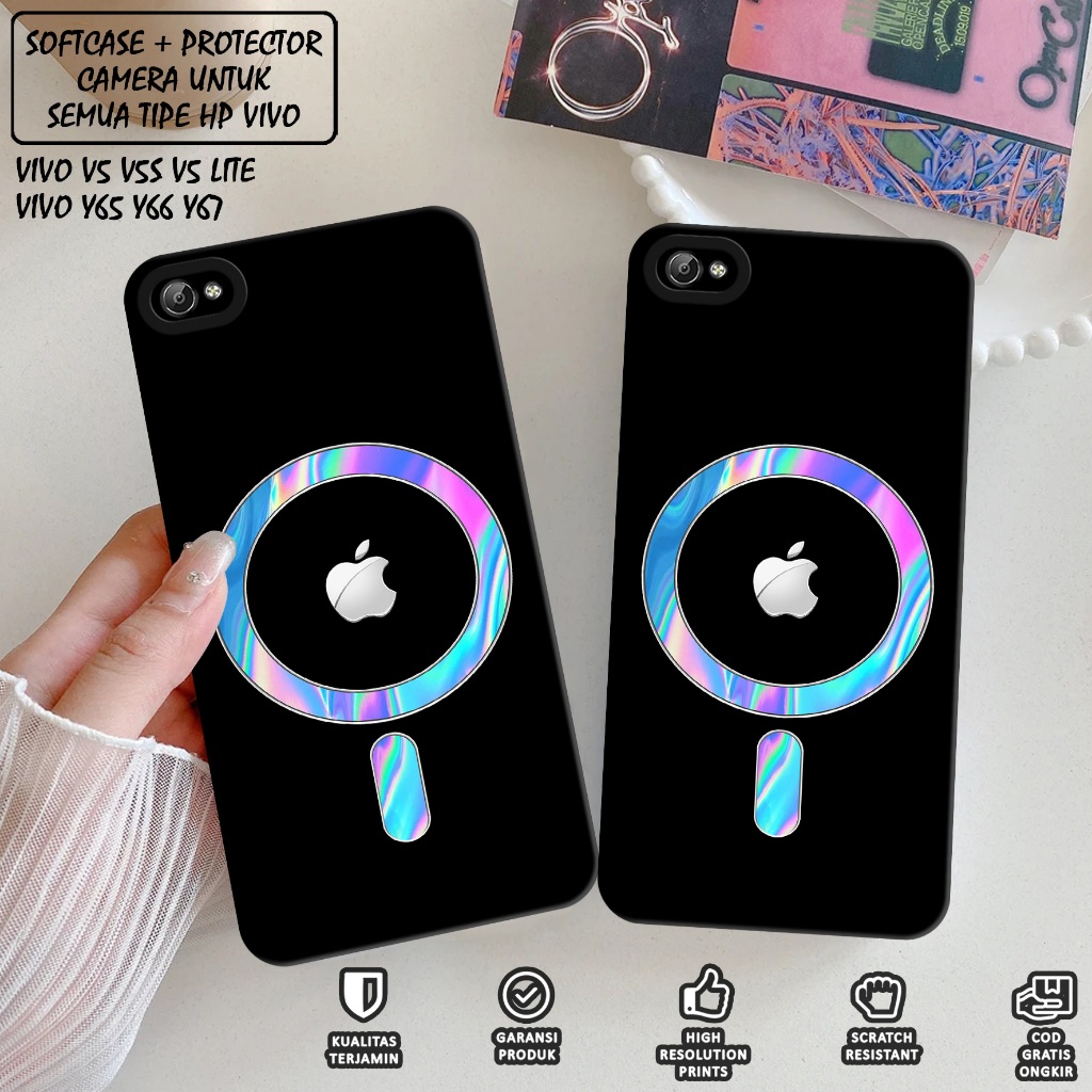 CASE VIVO 1719 - Case Hp VIVO 1719 - Softcase Hp VIVO 1719 Motif (LOGO MAGSAFE) Case Pro Camera - Ca
