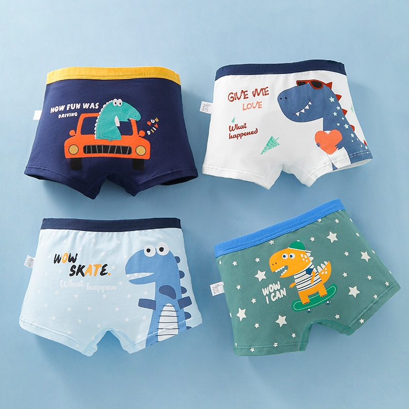 Celana Dalam Anak Laki Laki /Boxer Anak Laki Laki 1 Lusin /Pola Dinosaurus Celana Boxer Anak 2-13 Ta