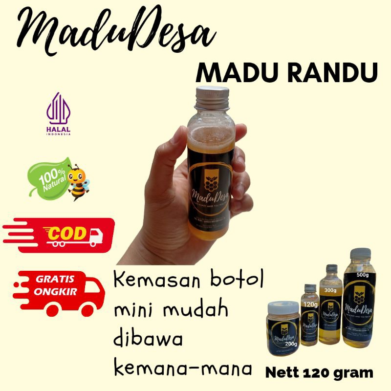 

Madu Murni Nektar Bunga RANDU 120 gram