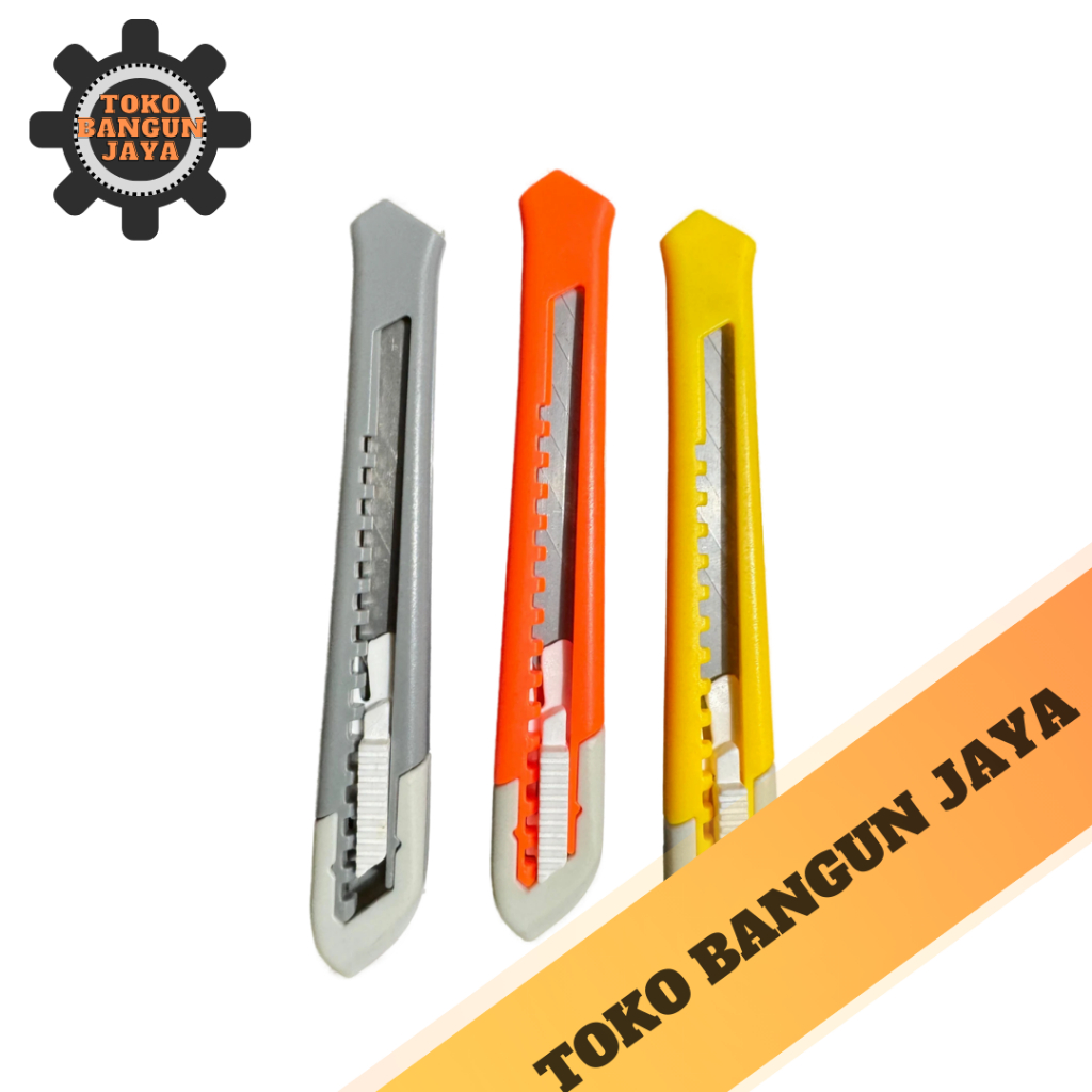 

Cutter kecil Pemotong Kertas Merk YS Ukuran 9mm / YS Small Cutter Knife 9mm