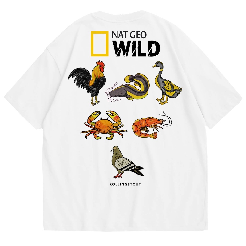 T-shirt - Nat Geo Wild | Kaos Band | Pecel Lele | BAJU MUSIK METAL ROCK