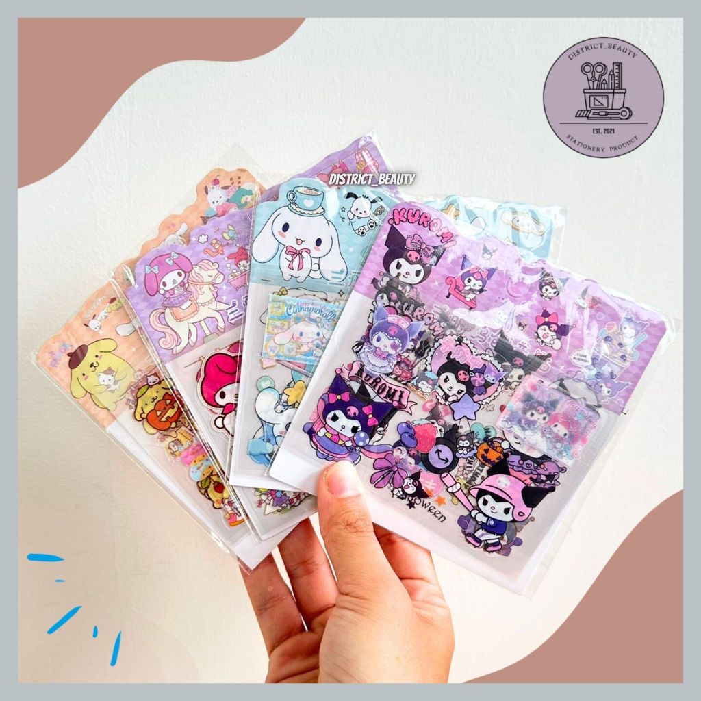 

STIKER 4 LEMBAR SANRIO STICKER SANRIO LUCU TERMURAH CUTTING STIKER SANRIO WATERPROOF TERMURAH