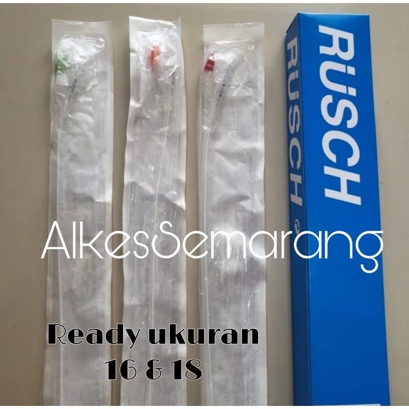 Rusch Germany Folley Catheter Silicone Rusch No 16 dan 18 Kateter Urine Berkualitas Silicone