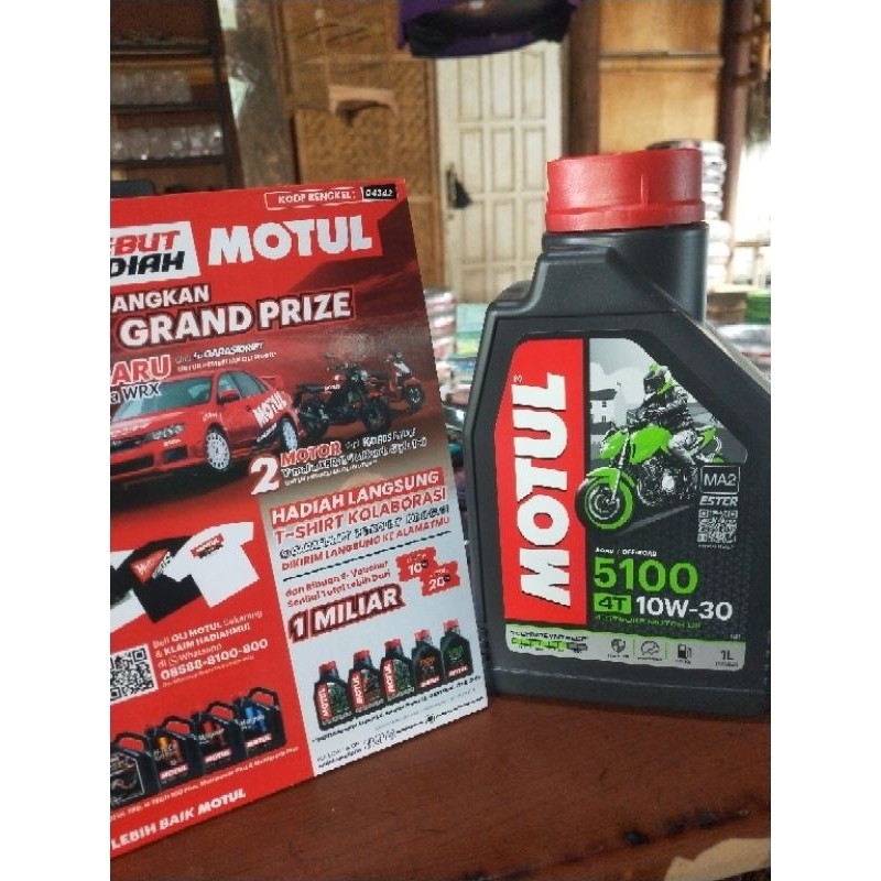 MOTUL OLI 5100 4T 10W/30 OLI MESIN 1 LITER