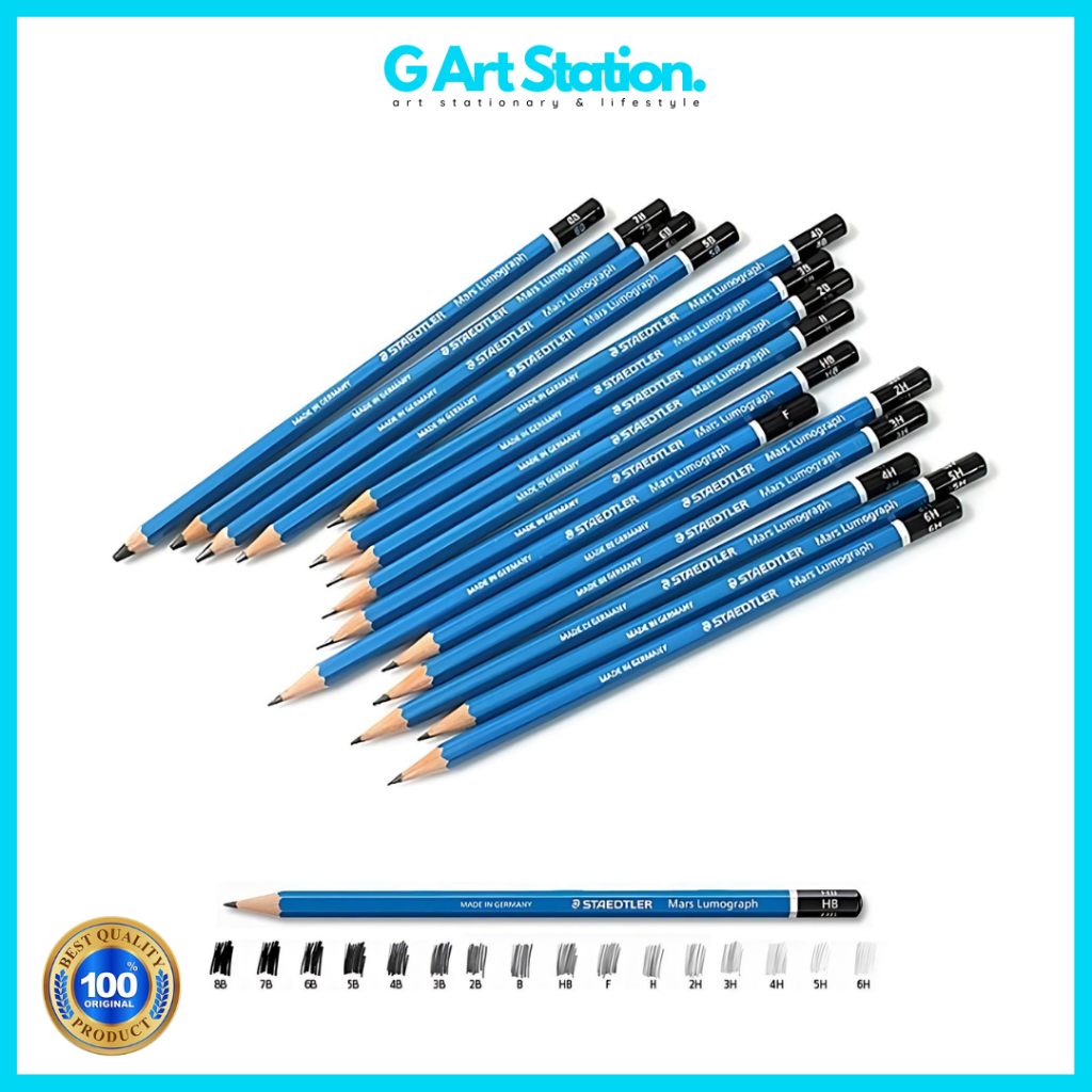 

STAEDTLER Mars Lumograph Graphite Pencil - Pensil Graphite