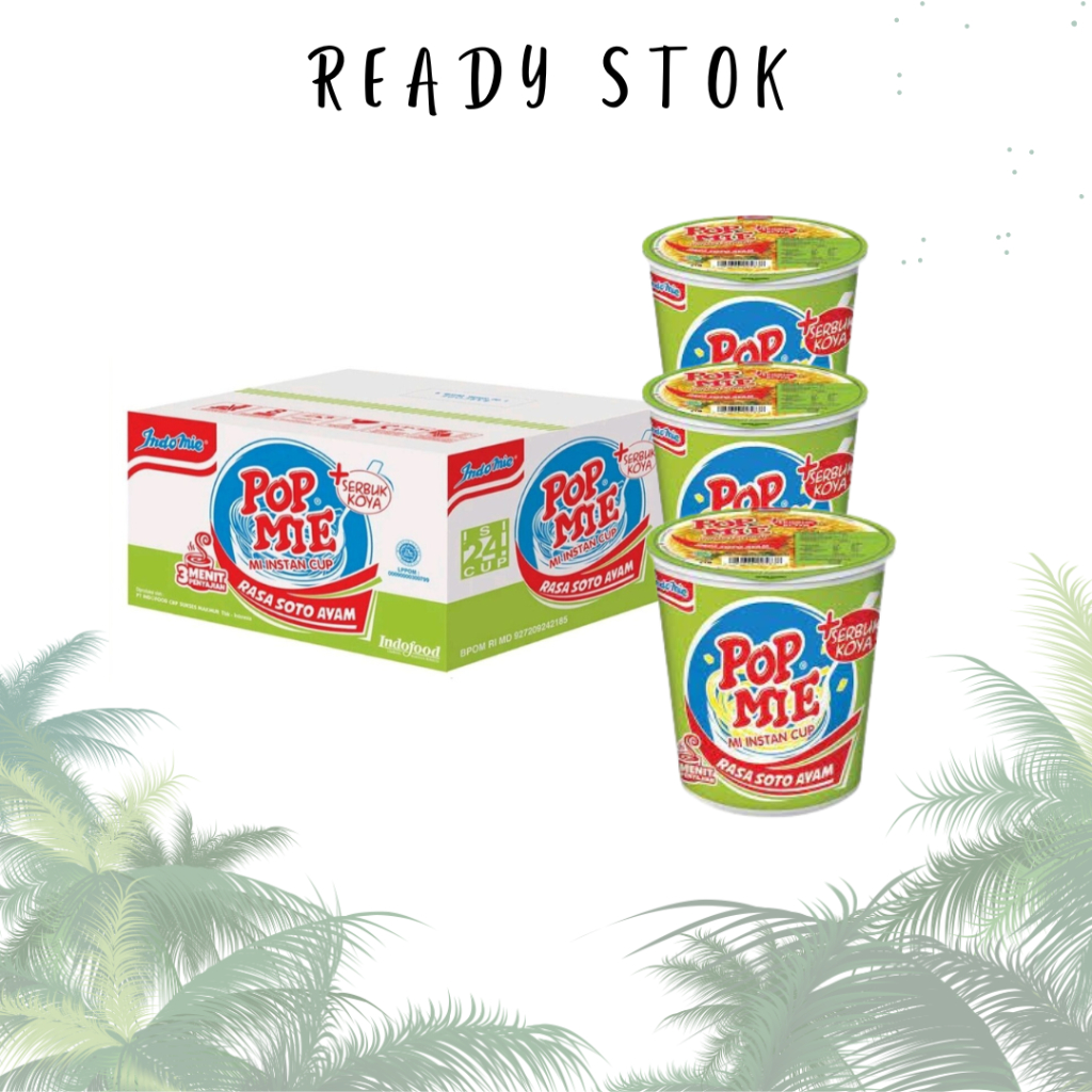 

Pop Mie Kuah Rasa Soto Ayam 1 Dus-24pcs, 1,800gr
