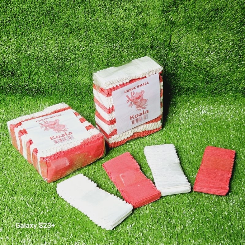 

kertas krep koala kertas crepe merah putih koala decor Hut Ri 1 pck isi 10 pcs