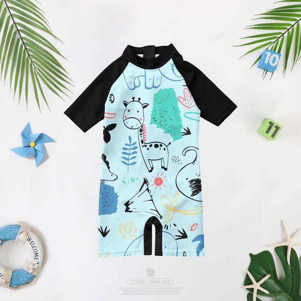 Baju Renang Anak Laki Laki Terbaru bahan spandek balon premium lembut