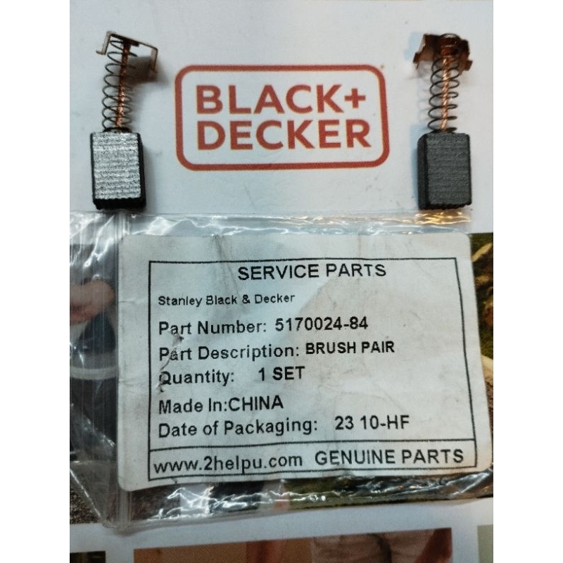 carbon brush gerinda black&decker g650/arang spul mesin gerinda black&decker g650 ori