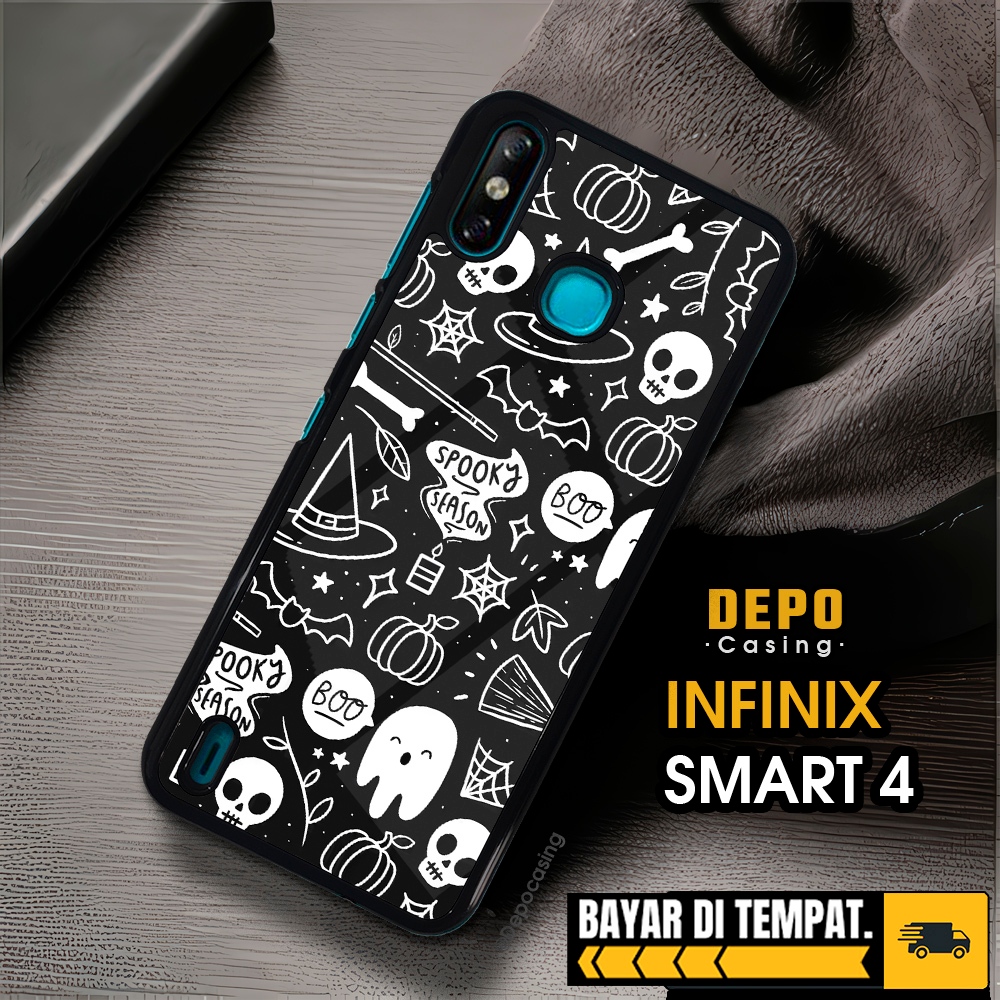 Case Infinix Smart 4 Casing Infinix Smart 4 Casing Depo Casing [HLWN] Case Glossy Case Aesthetic Cus