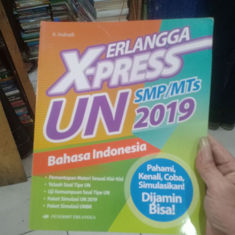 BUKU BEKAS X - PRESS UN BAHASA INDONESIA SMP 2019