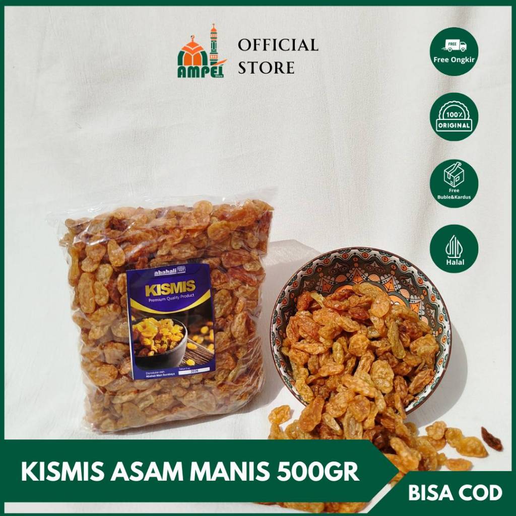 

Kismis Simin Asam Manis 500 gram Kismis Arab Kemasan Pouch Cemilan Enak dan Murah Oleh Oleh Haji dan Umroh