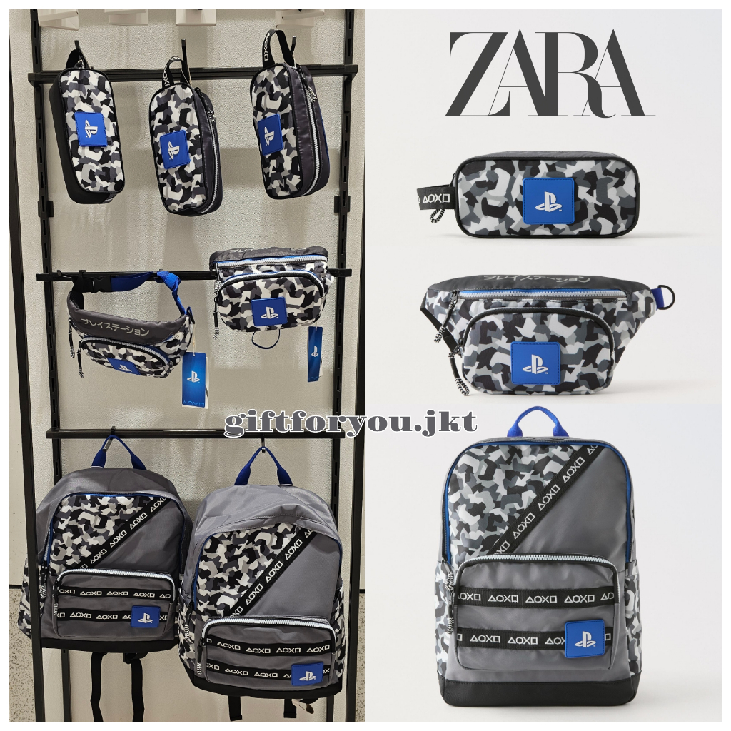 Zara Kids Backpack Playstation Tas Punggung Ransel Anak Cowok Boy Original Zara Kids