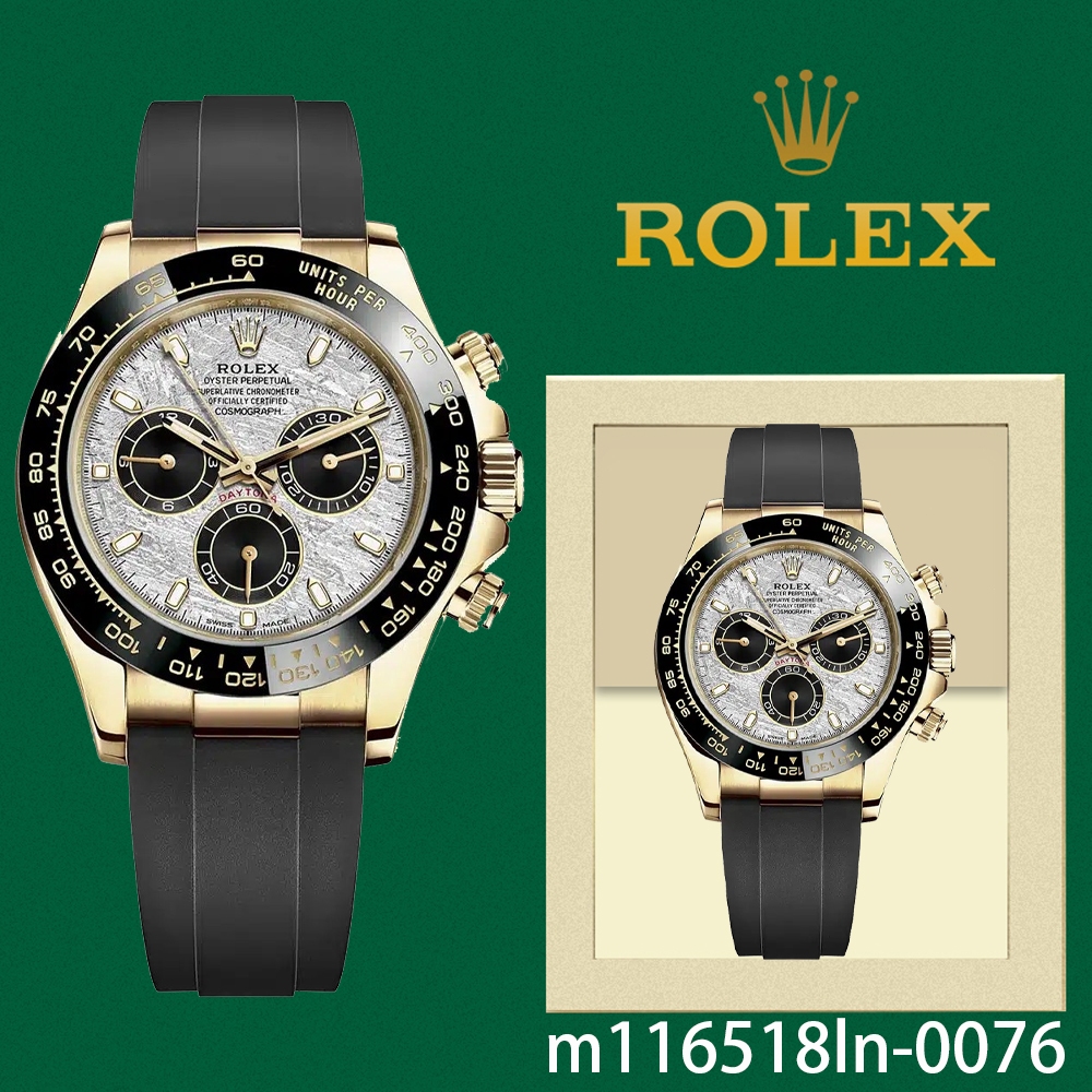 【Rolex Daytona】100% ASLI Jam tangan rolex pria Cosmograph Daytona m116518ln-0076 40mm