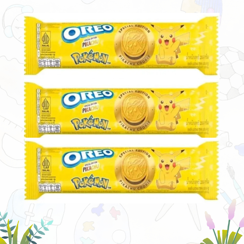 

Oreo Pokemon Pikachu Cookies Special Edition 119gr (pcs)