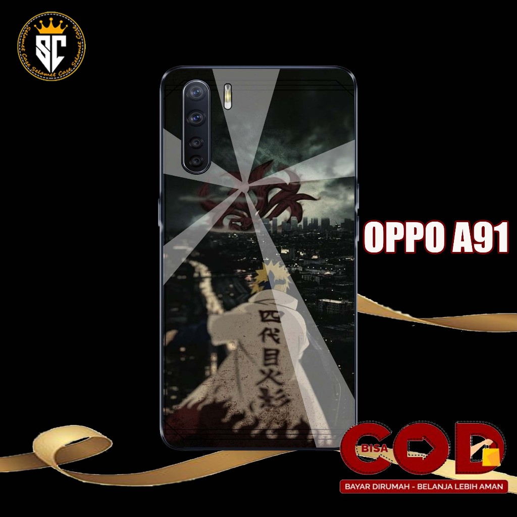 Case Oppo A91 Hardcase Terbaru [NARUTO] Softcase - Casing hp - Silikon - Pelindung - Kesing - Mika h