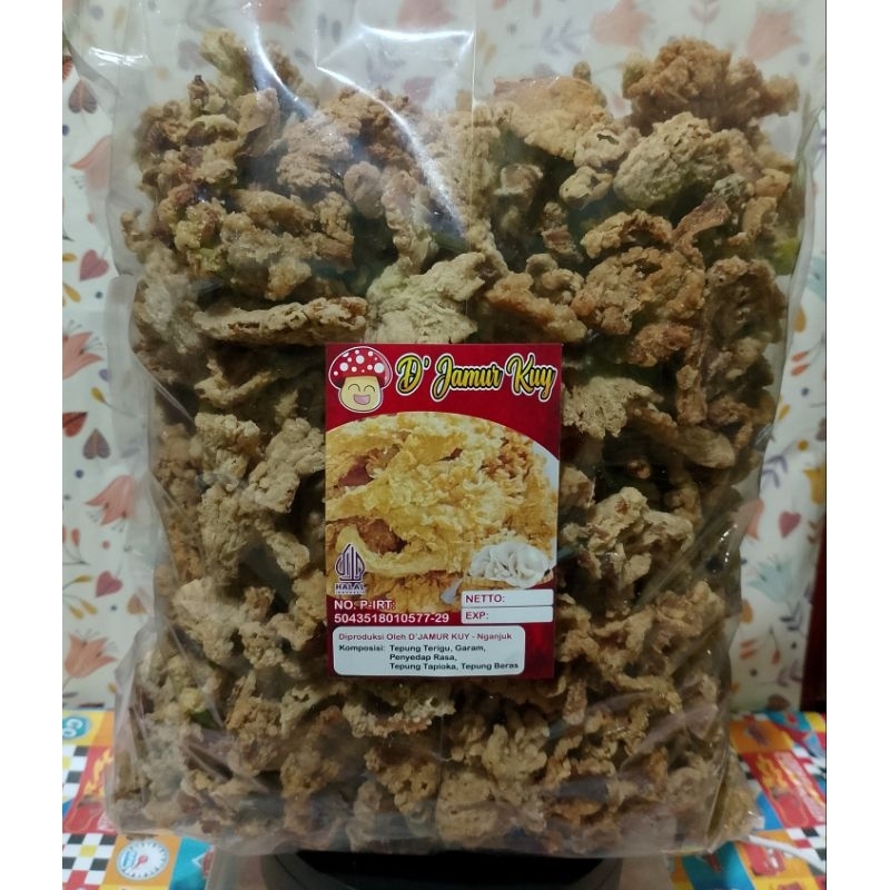 

Kripik jamur tiram putih D'jamur kuy