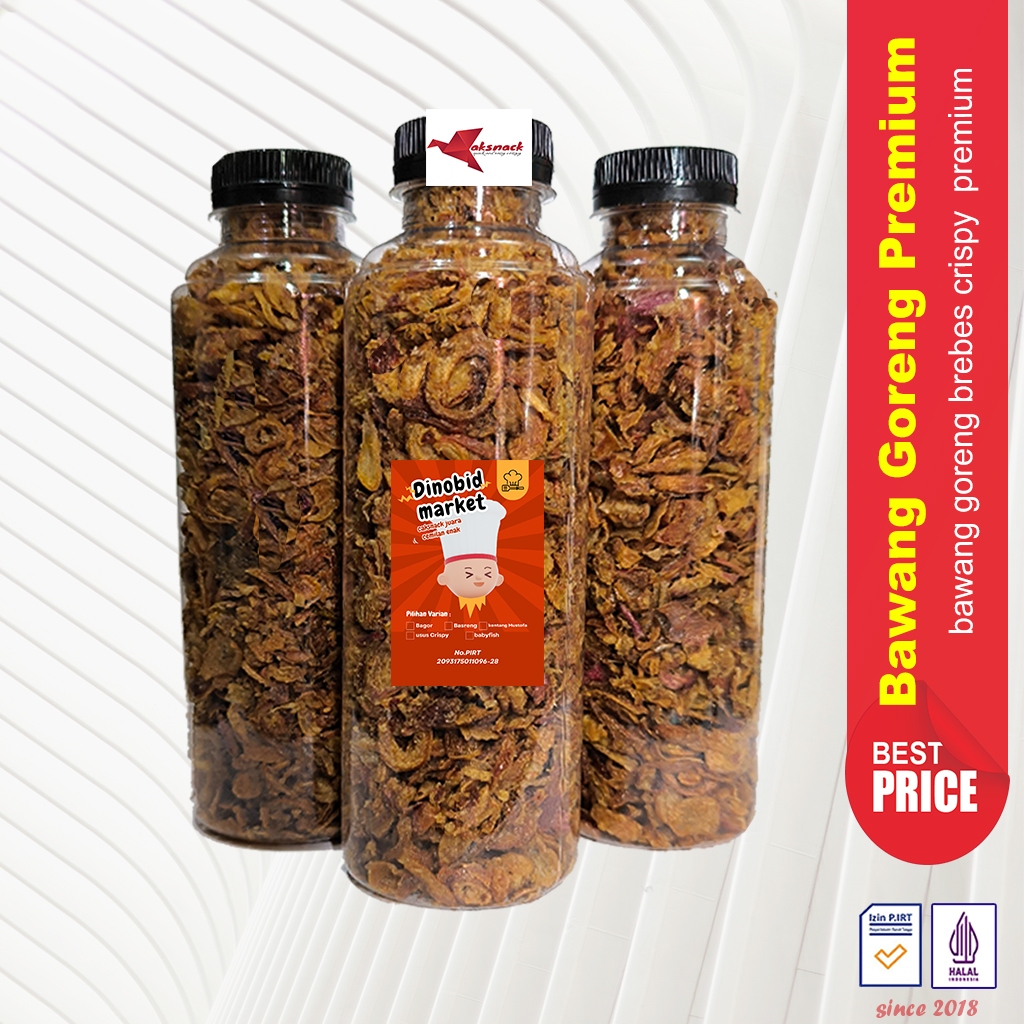 

Bawang goreng premium caksnack kemasan praktis botol