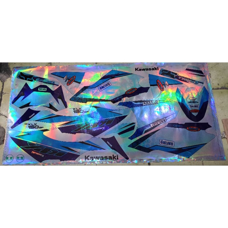 Stiker Variasi Motor Kawasaki KLX 150 BF (Hologram)