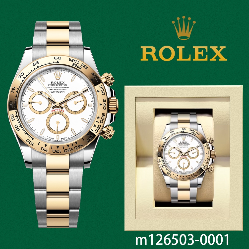 【Rolex Daytona】100% ASLI Jam tangan rolex pria Cosmograph Daytona m126503-0001 40mm