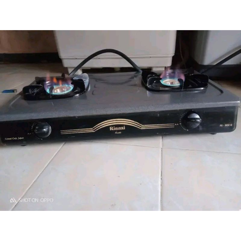 KOMPOR GAS Rinnai SECOND LENGKAP DENGAN SELANG REGULATOR