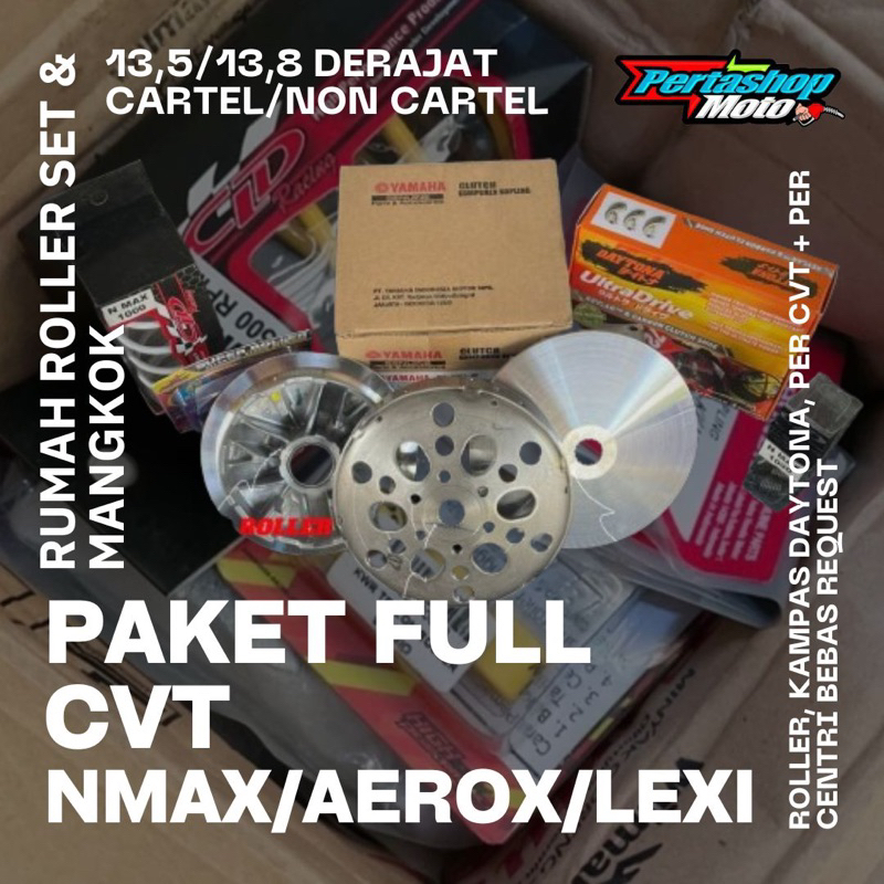 PAKET UPGRADE CVT NMAX CVT AEROX CVT LEXI MANGKOK CUSTOM KAMPAS DAYTONA