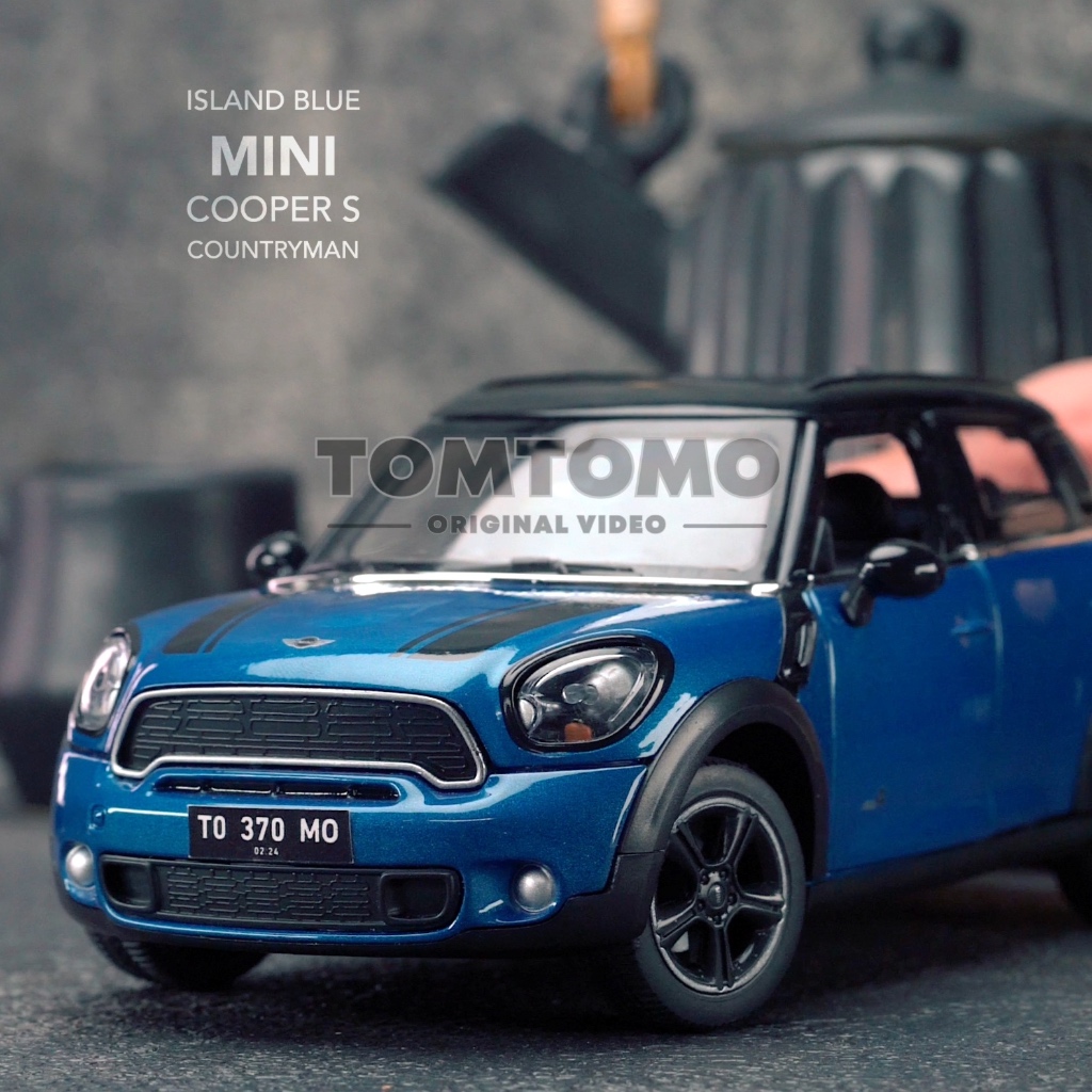 Island Blue Mini Cooper S Countryman Sport Miniatur Pajangan Interior Rumah Dashboard Aksesoris Dash