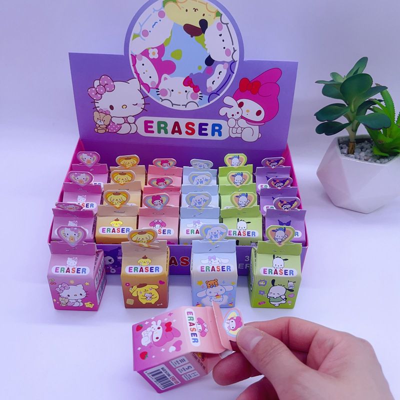 

[PREMIUM] Penghapus Gift Box Lucu Jelly Motif Sanrio / Sandwich Eraser Jelly Sanrio