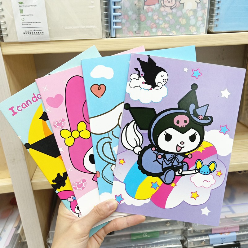 

Buku tulis Sekolah Karakter Sanrio Kuromi Melody Cinnamorol Dino Paper Stationery