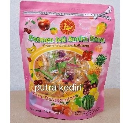 

CHEN LIANG JI PERMEN JELI ANEKA RASA BUAH 300GR(ASSORTED JELLY CANDY)