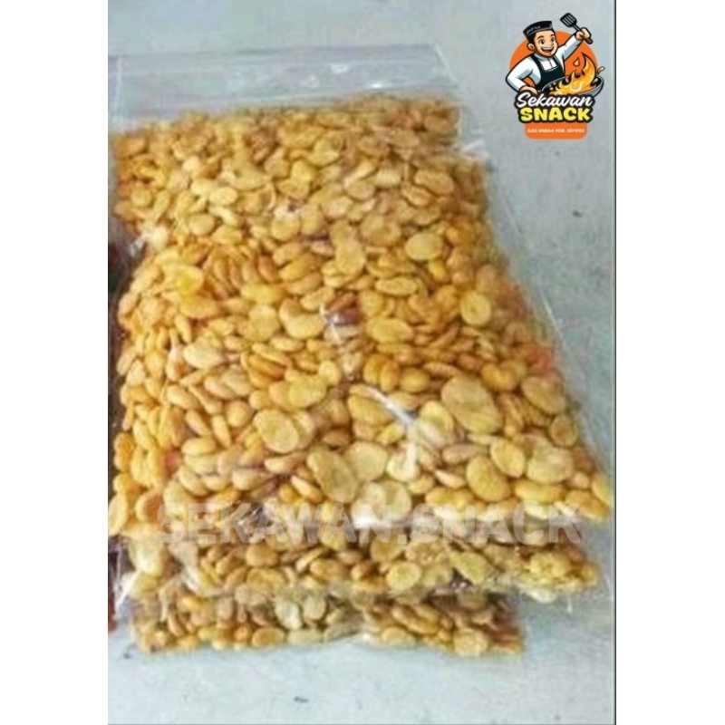 

500 Gram Kacang Koro Kupas|Snack Asin Gurih|Kacang Koro Kupas Gurih Asin|Kacang Mersi JAIPONG