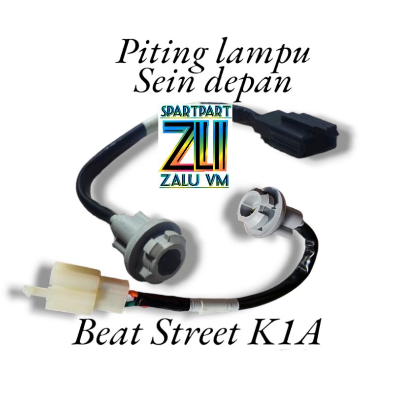 KABEL PITING FITING LAMPU SEIN SEN DEPAN MOTOR HONDA BEAT ESP BEAT STREET K1A PIN 3 2020-2024