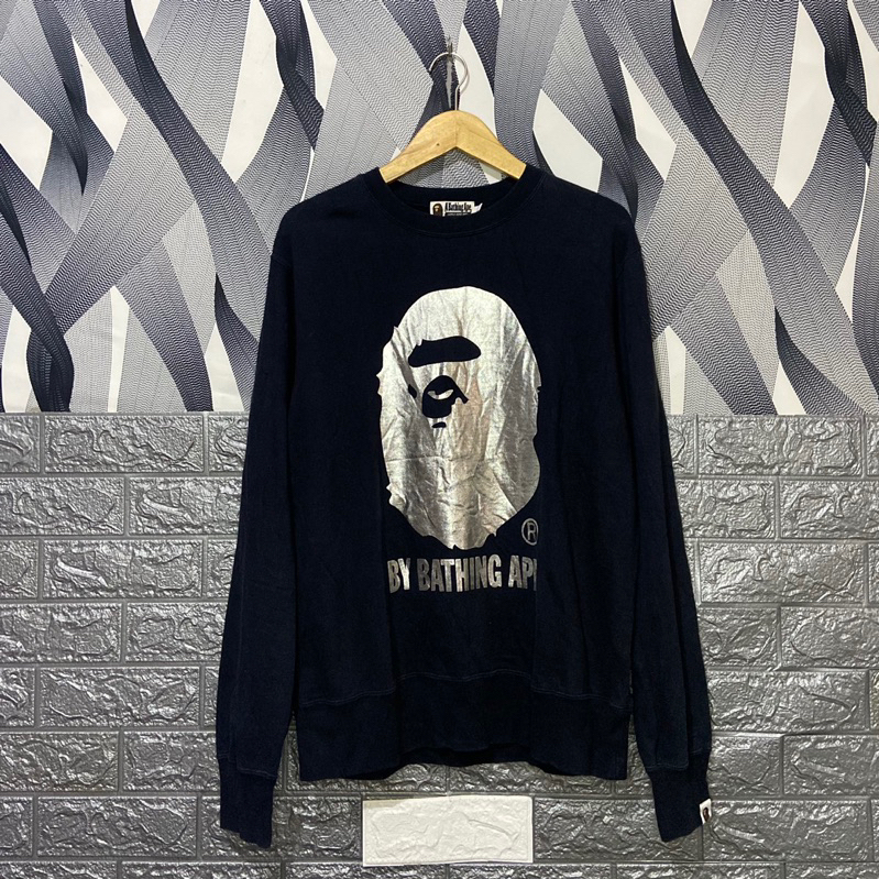 CREWNECK A BATHING APE PRELOVED MURAH