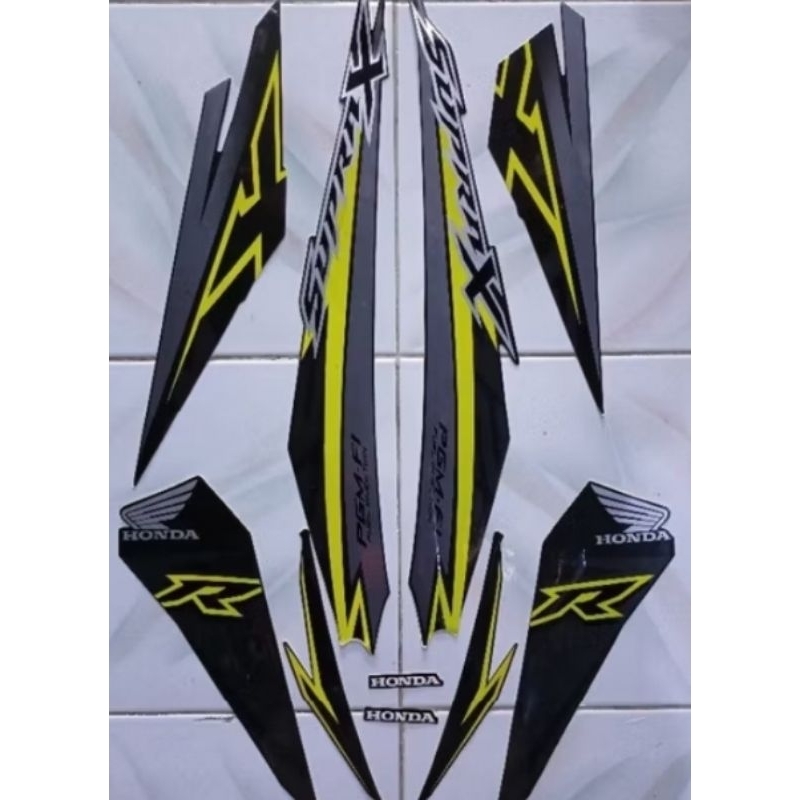 striping honda Supra x125 fi 2018 striping Supra setandar terbaik