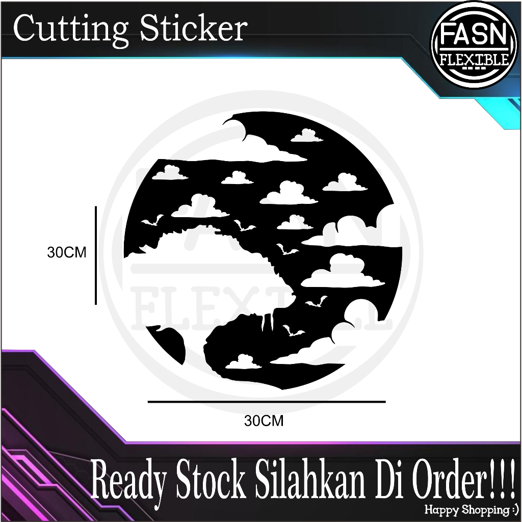 

Sticker Pemandangan Pohon Bulan (Cutting Sticker)
