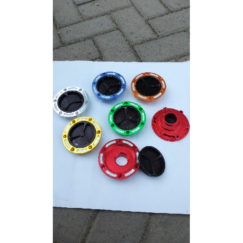 FUEL CAP NINJA 250 F1 TUTUP TANGKI NINJA 250 KARBU/COVER TANGKI ya ini