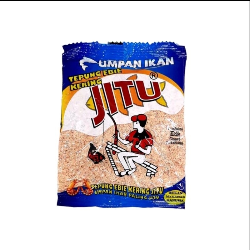 Jitu Biru 1pcs Umpan Pancing Tepung Ebi Kering Jitu