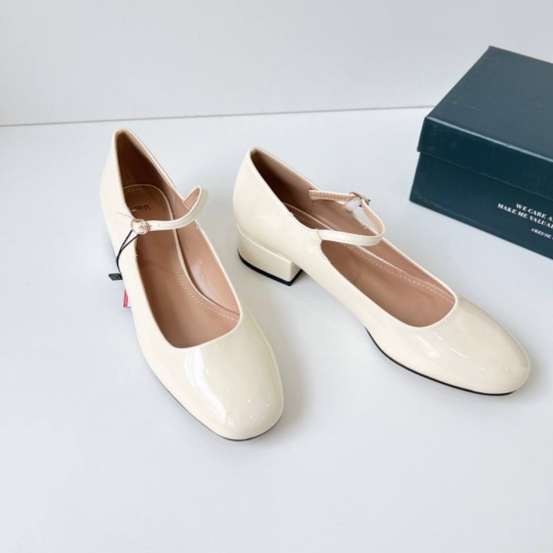 PROMO SALE Sepatu sandal zara heels 4 cm putih kerja formal