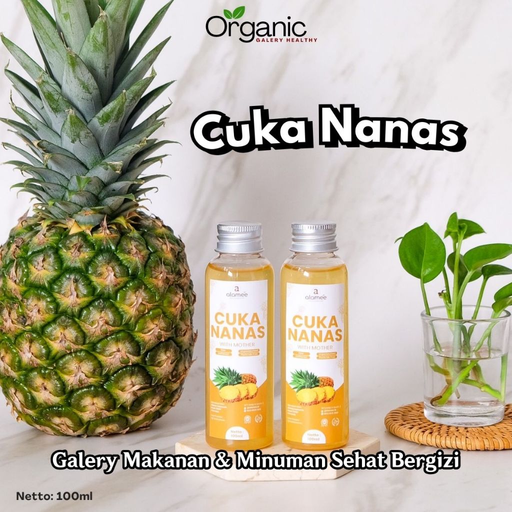 

Cuka Nanas Original Buah Nanas Alami With Mother Pineapple Cider Vinegar Obat Diabetes Penurun Gula Darah Natural Organik 100ml