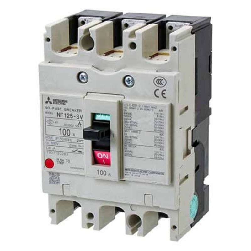 Mccb breaker Mitsubishi NF-125 CW 3P 100A