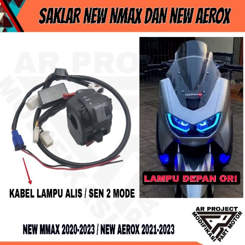 SAKLAR KIRI VIXION PNP NEW NMAX 2020-2022 PNP - NEW AEROX 2021 BILED DAN LAMPU ORI