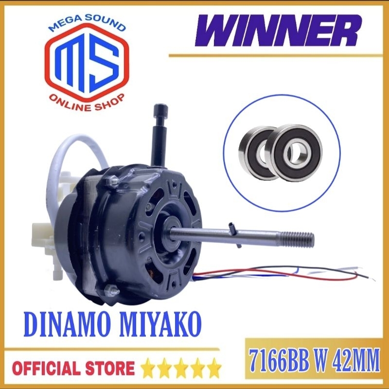 Dinamo Kipas angin Miyako Bearing Black Motor Kipas Angin Miyako