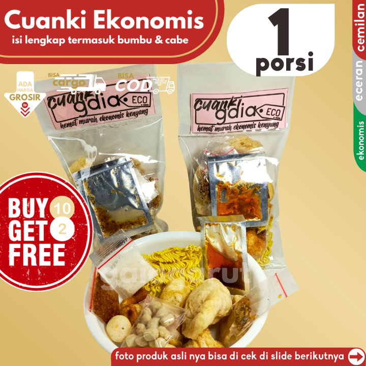 

Cuanki GAIA EKONOMIS Instan 1 Porsi Enak Murah Kenyang by GG